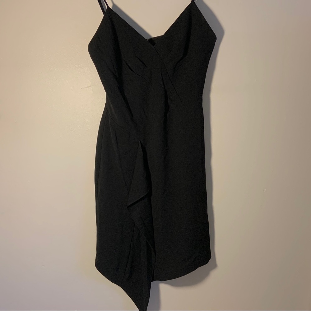 BCBG Asymmetrical Little Black Dress